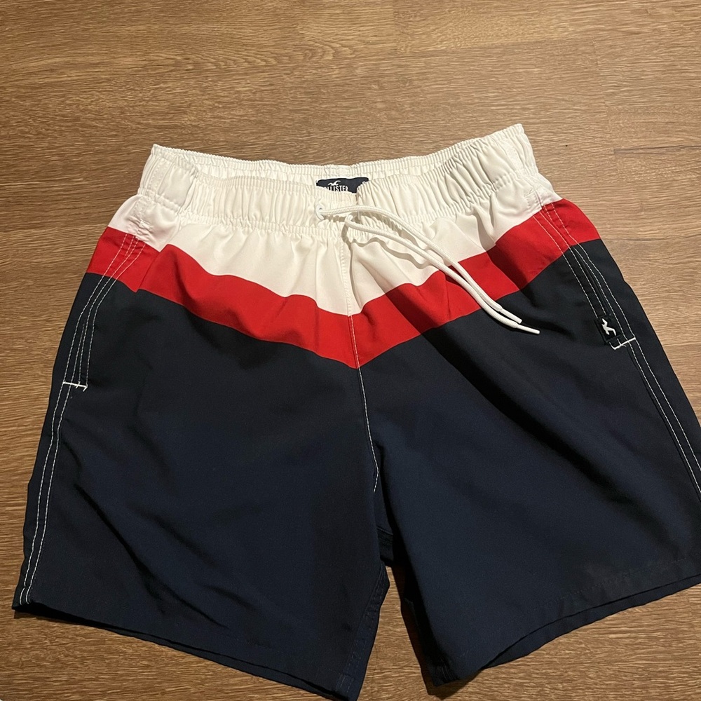Hollister Red White and Blue Swimming Shorts
